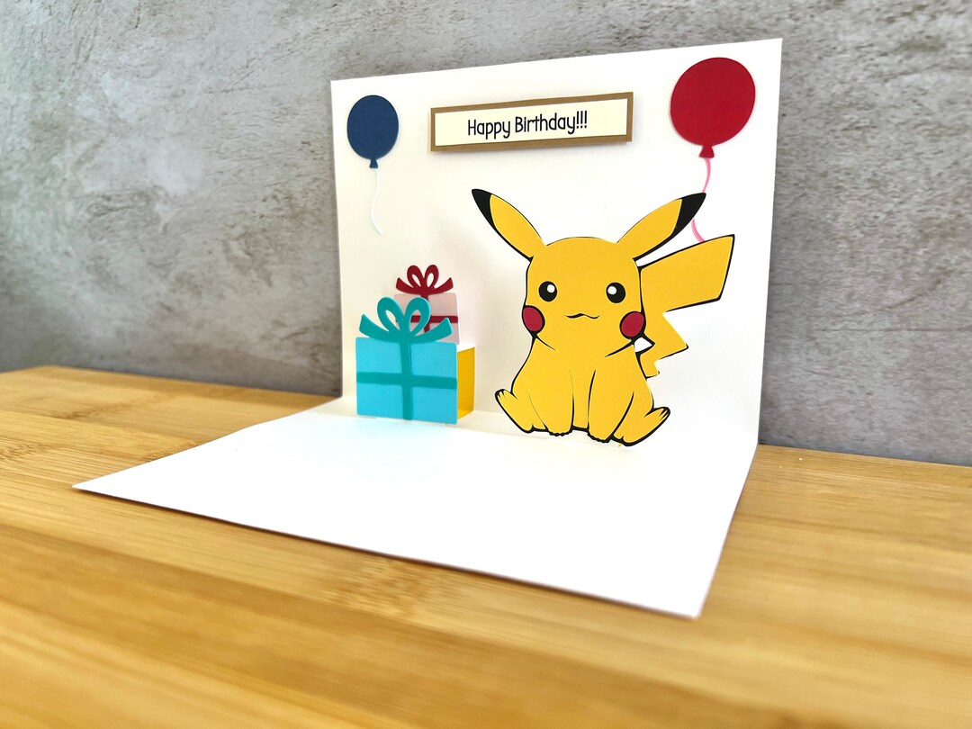 Pikachu Card - Pop Up Pikachu Card - Pikachu Birthday Card | MakerPlace by Michaels Pikachu Card - Pop Up Pikachu Card - Pikachu Birthday Card | MakerPlace by Michaels